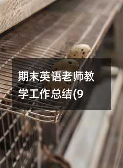 ��ĩӢ����ʦ��ѧ�����ܽ�(9)